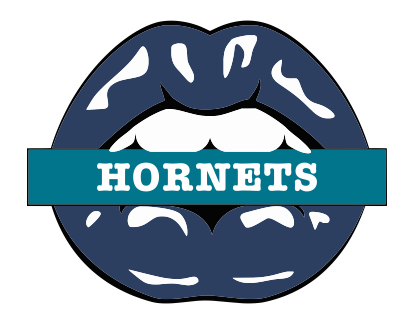 Charlotte Hornets Lips Logo vinyl decal